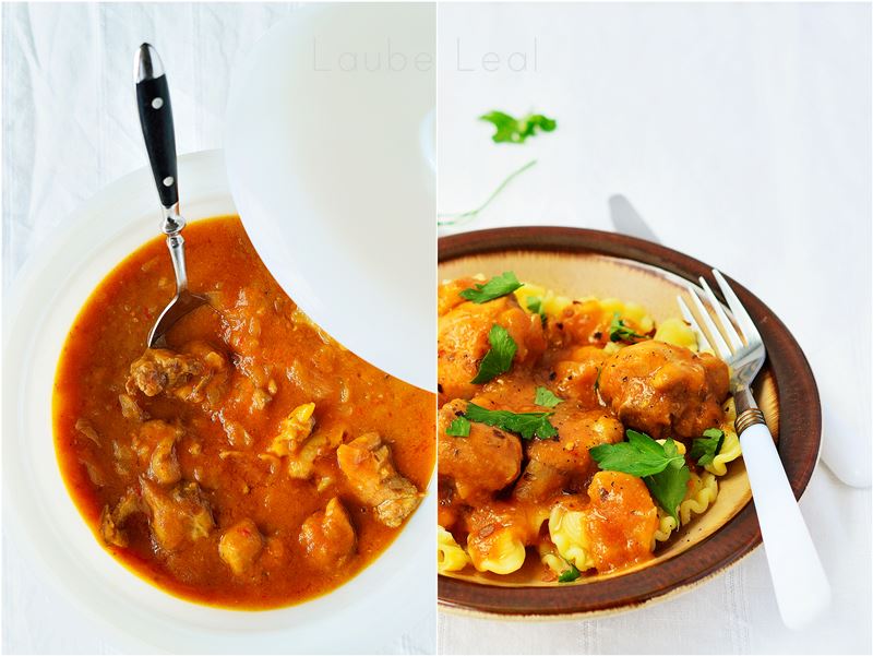 Pollo en una salsa italiana sabrosa y con un toque picante